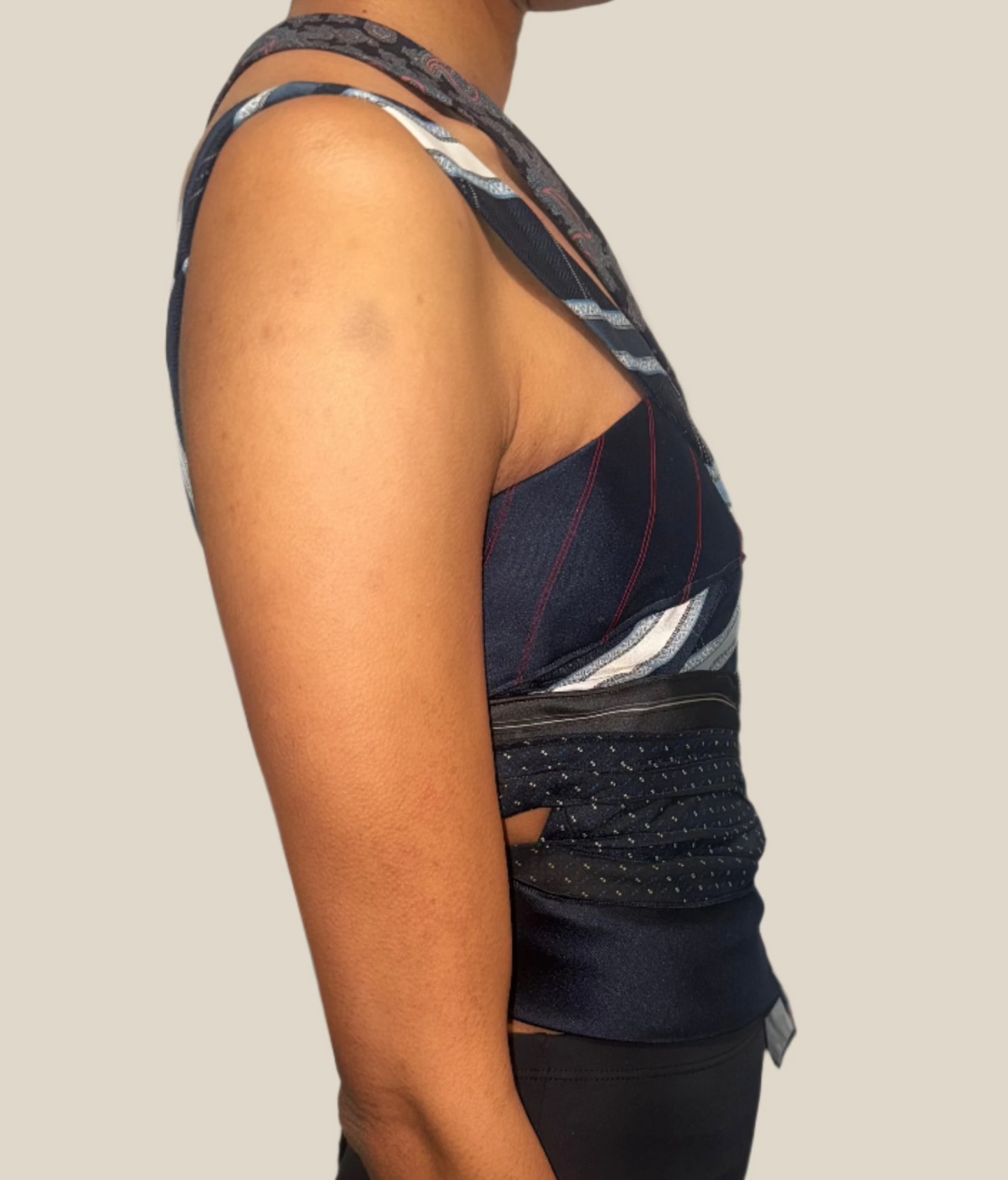 Tie Me Up Corset Business Blue