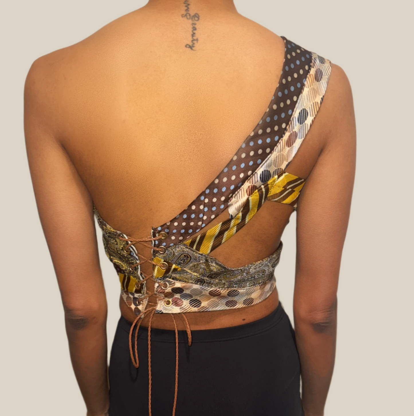 Tie Me Up Corset Good Time Brown