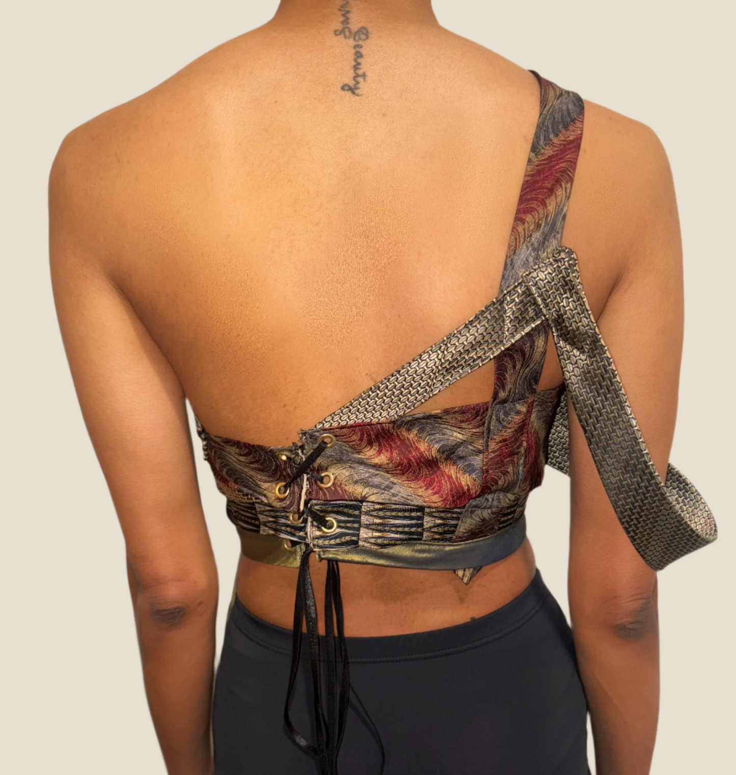 Tie Me Up Corset Library Green