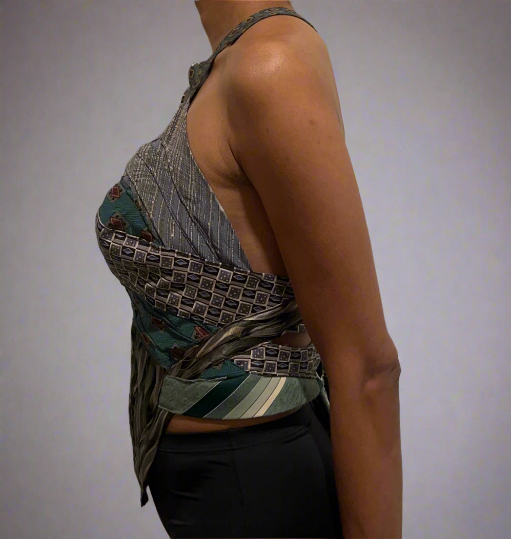 Tie Me Up Corset Severance Green