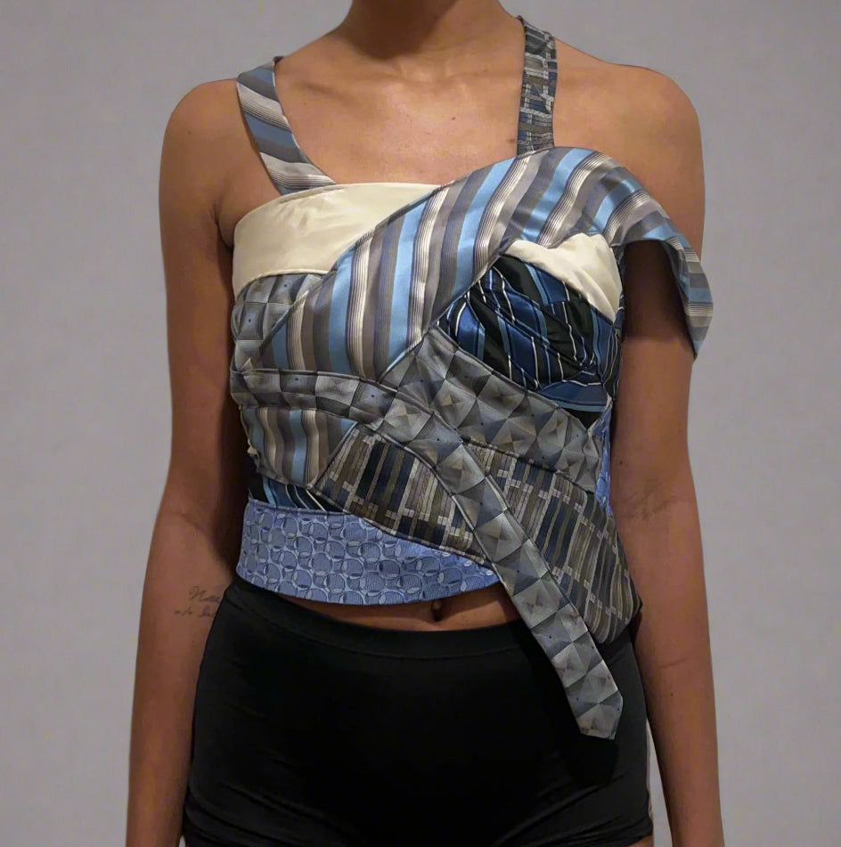 Tie Me Up Corset Inception Blue
