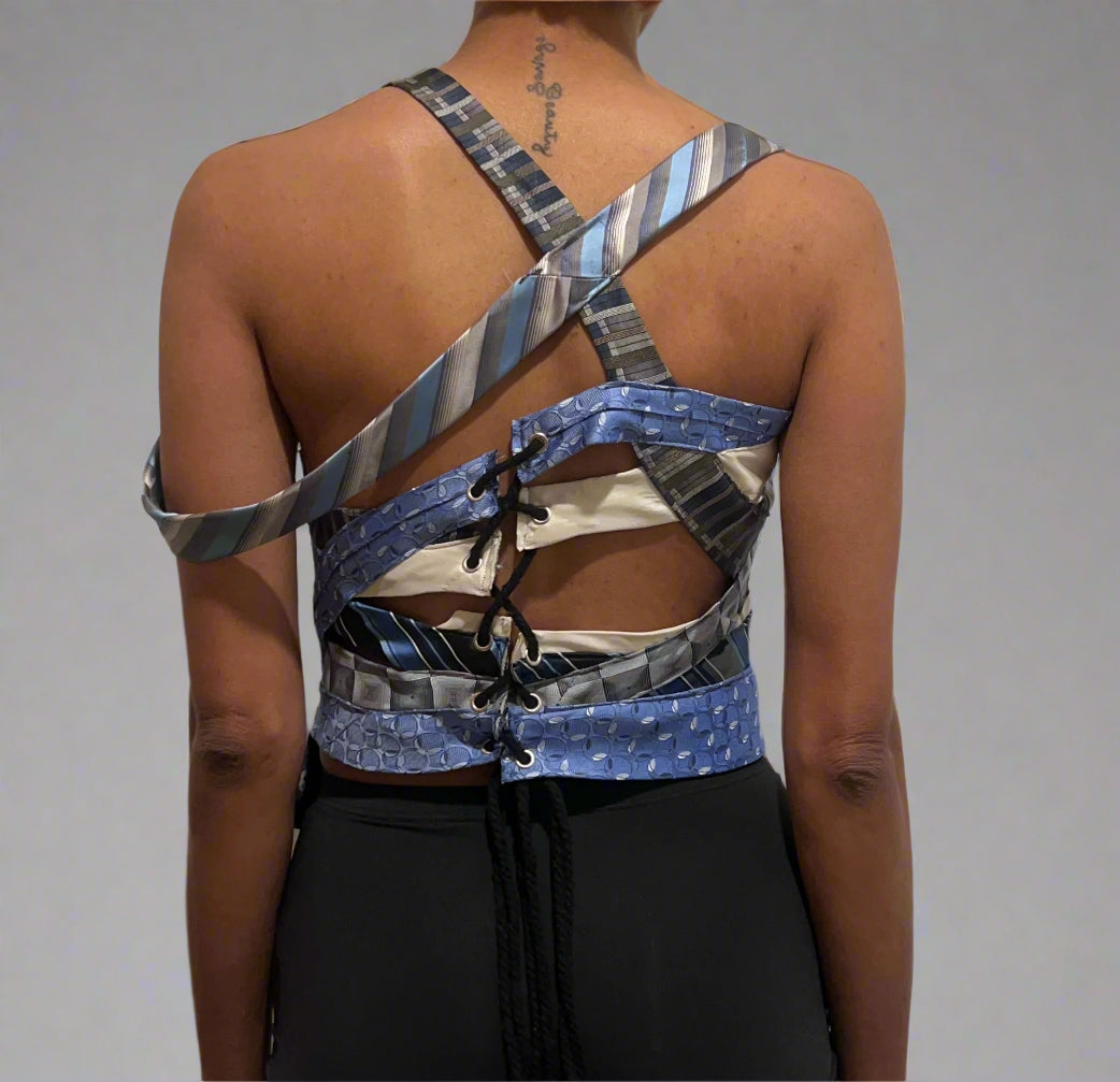 Tie Me Up Corset Inception Blue