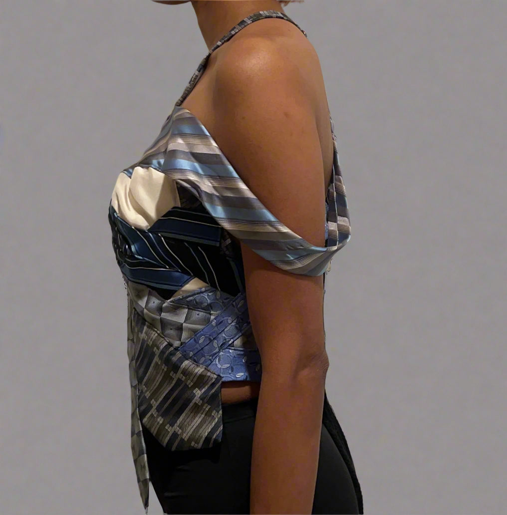 Tie Me Up Corset Inception Blue