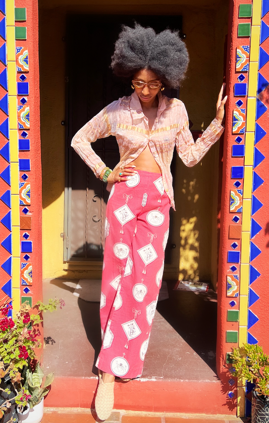 Vintage Sheer Button Up