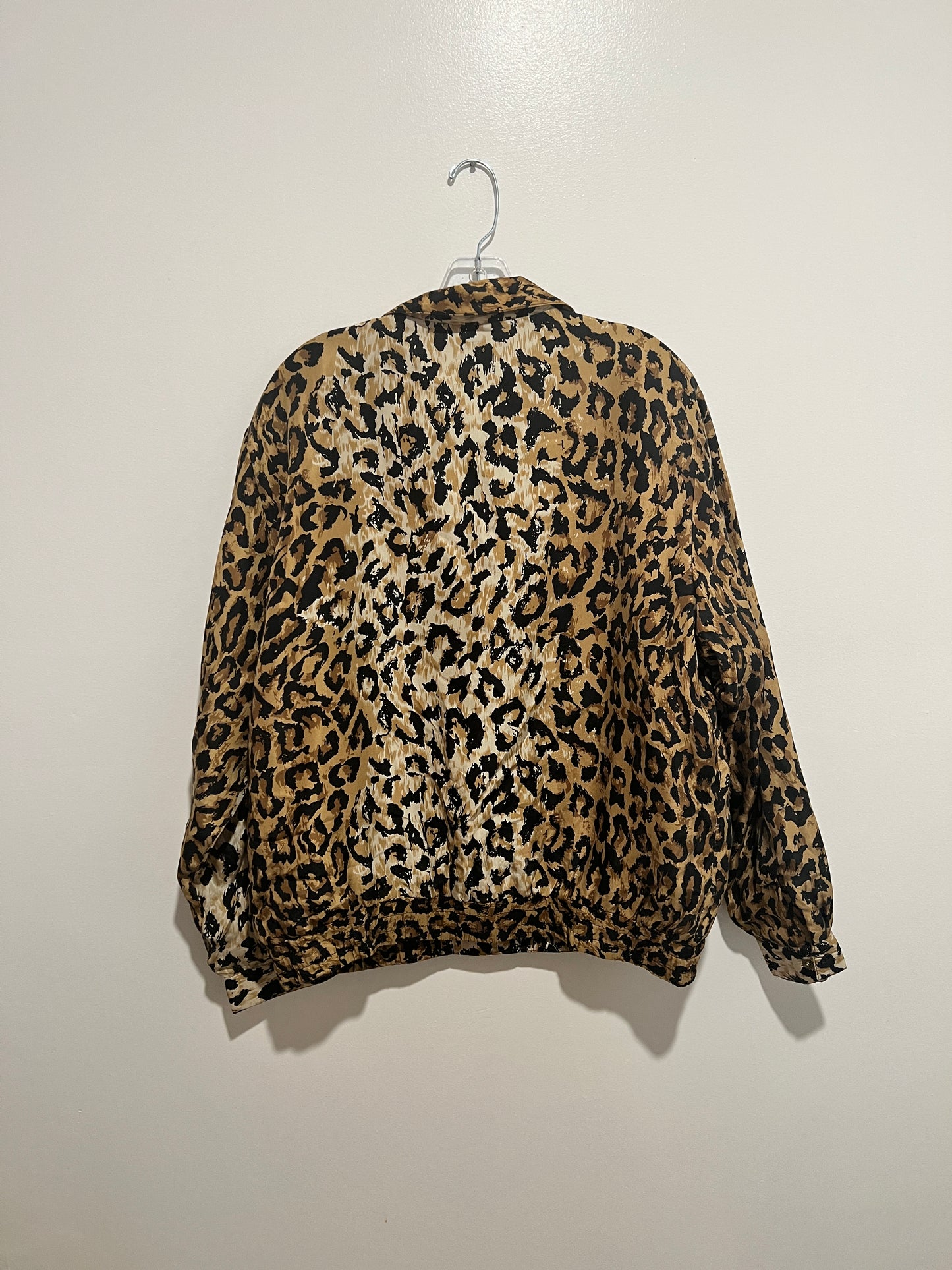 Leopard Print Vintage Windbreaker