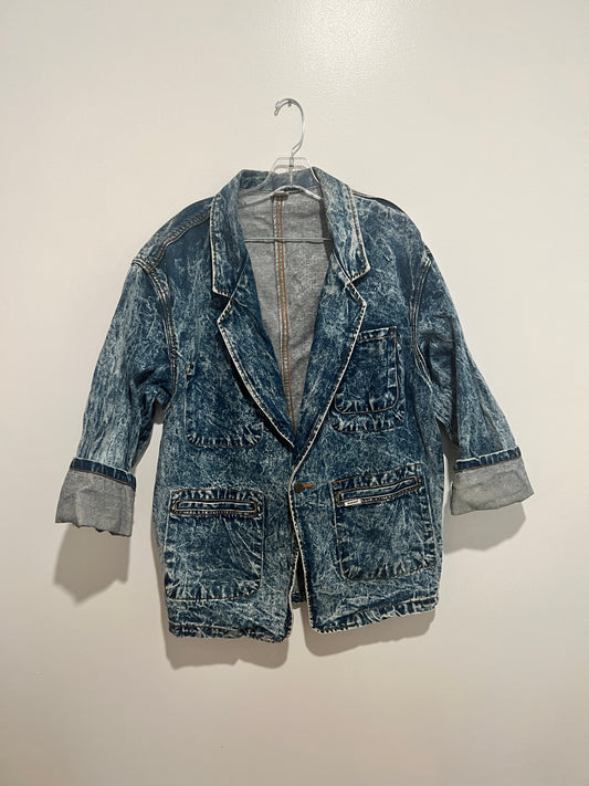 Vintage Oversize Denim Blazer