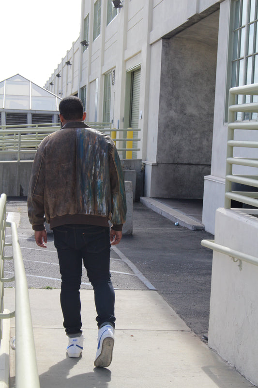Hand-painted Leather Jacket