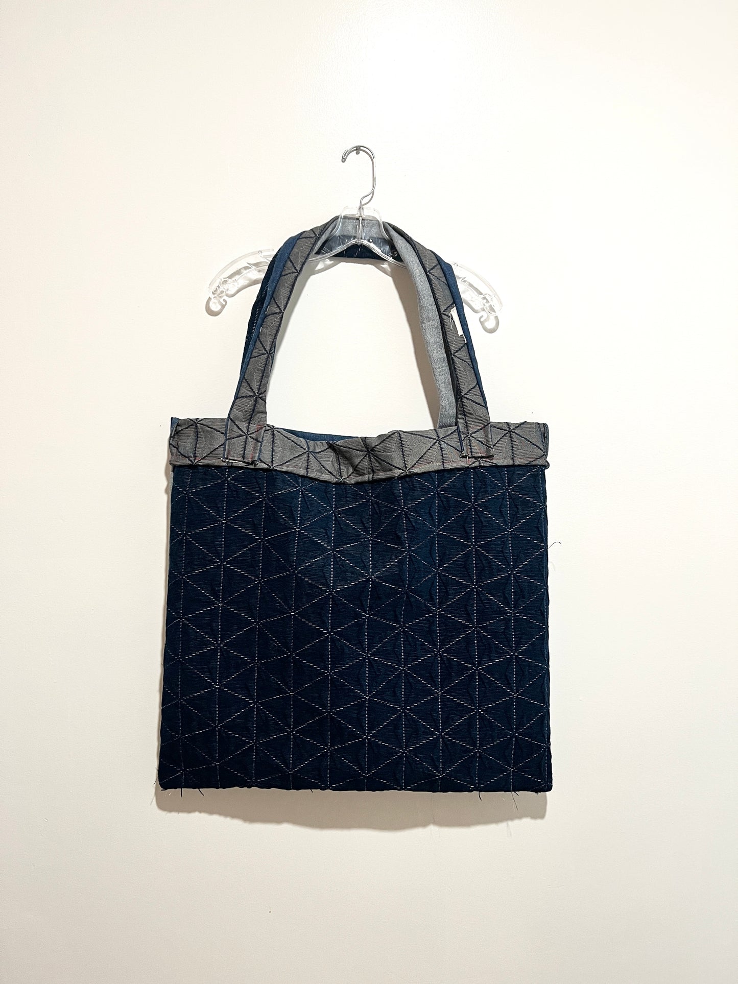 Denim Reversible Overnight Tote