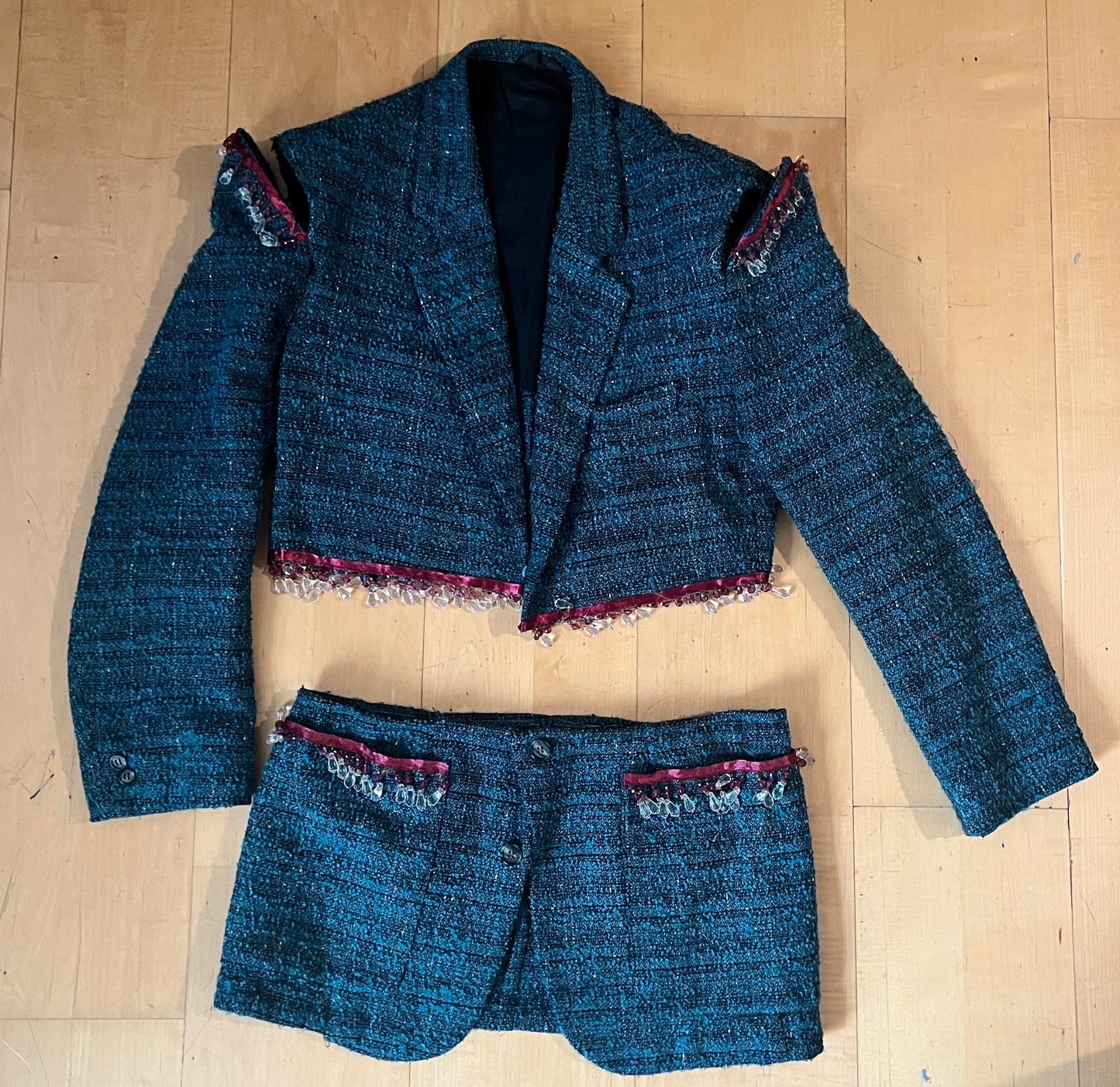 Cropped Suit Set