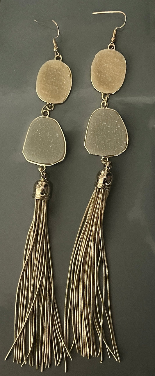Stone Drip Earrings