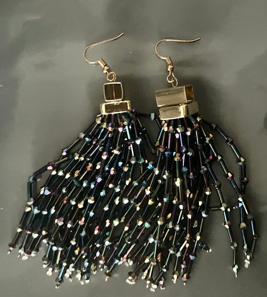Rainbow Tassel Earrings