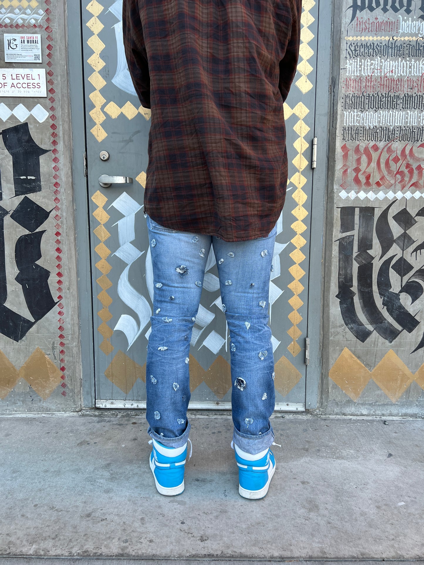 Square Patch Jeans