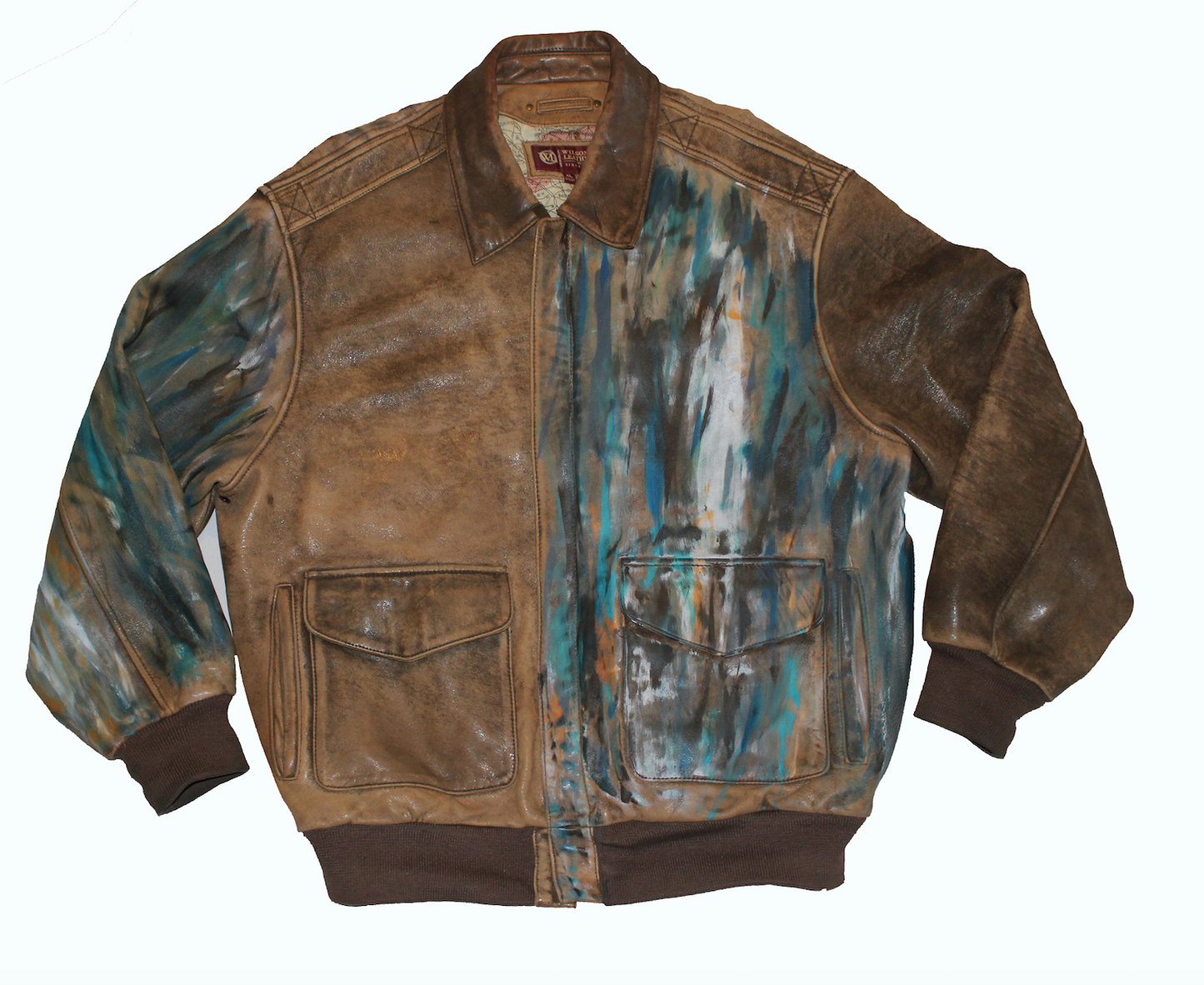 Hand-painted Leather Jacket
