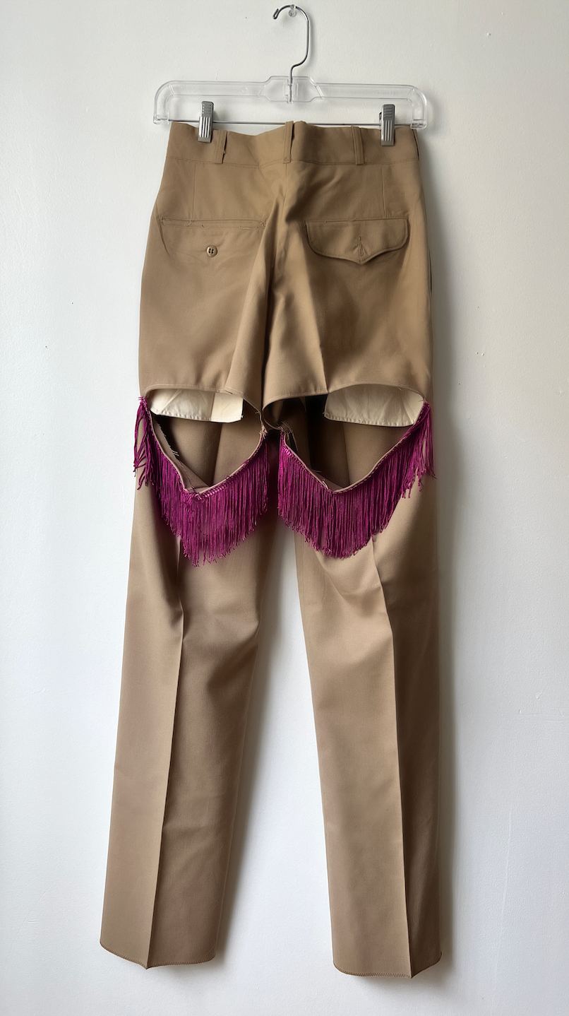 Peek-A-Boo Fringe Pants