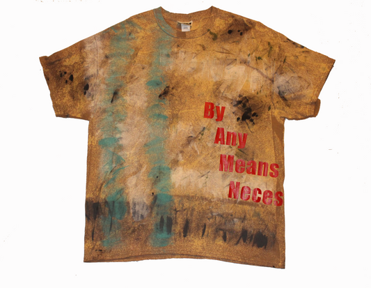 Distressed "By Any Means Necessary" Tee