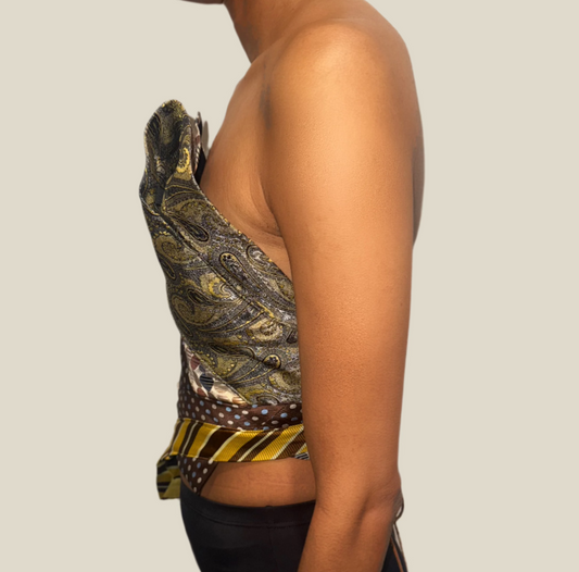 Tie Me Up Corset Good Time Brown
