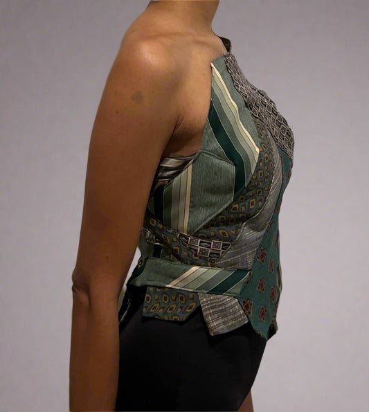 Tie Me Up Corset Severance Green