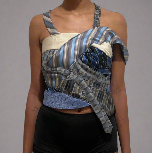 Tie Me Up Corset Inception Blue