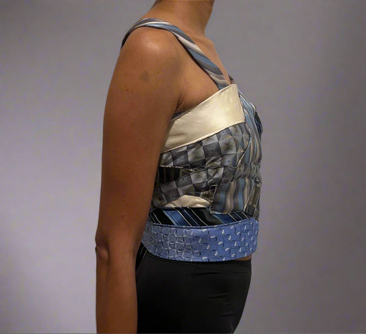 Tie Me Up Corset Inception Blue
