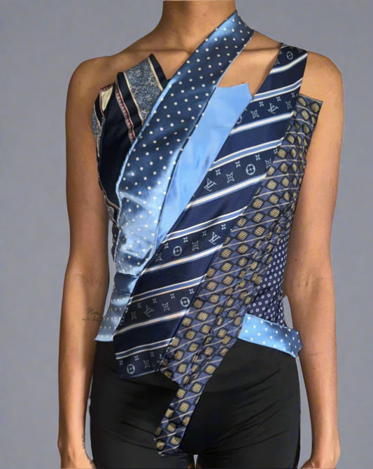 Tie Me Up Corset Louis Blue