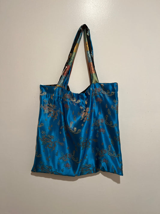 Kimono Reversible Overnight Tote