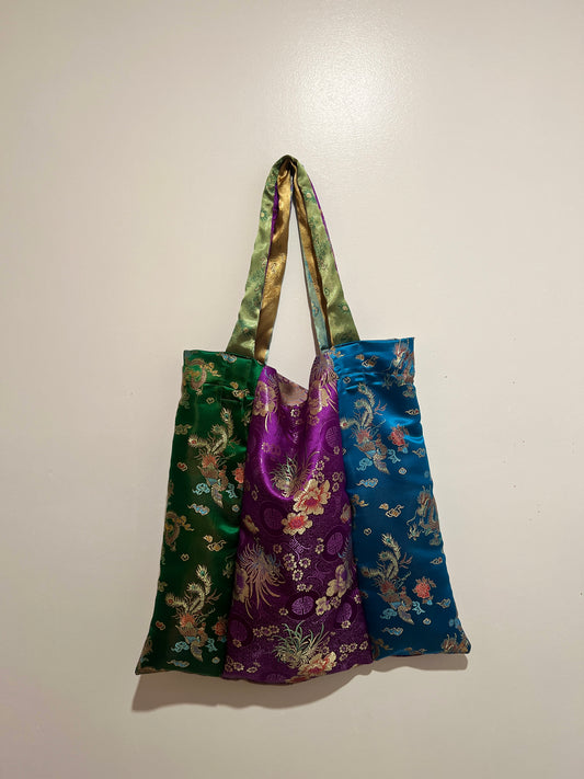 Kimono Reversible Overnight Tote (Paneled)