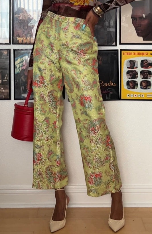 Vintage Jacquard Pants