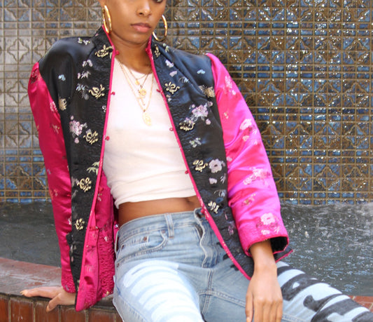 Reworked Reversible Mandarin Jacket